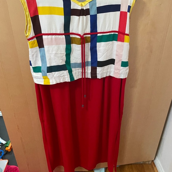 Colorful Geometric Pattern Dress - Picture 2 of 2